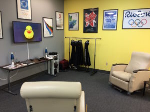 Ann Arbor Recovery Lounge with NormaTec compression boots and Sports Massage