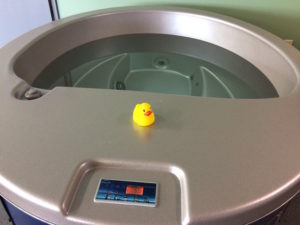 Cold tub for athletic recovery at the Ann Arbor Recovery Lounge